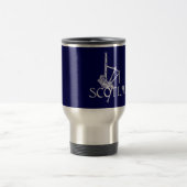 Schottland Bagpipe, Scottish Design Reisebecher (Mittel)