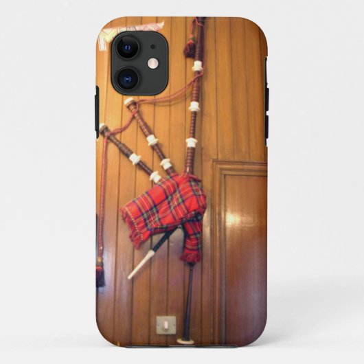 Schottland Bagpipe Tartan Kariertes Musikinstrumen Case-Mate iPhone Hülle (Rückseite)