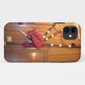 Schottland Bagpipe Tartan Kariertes Musikinstrumen Case-Mate iPhone Hülle (Rückseite (Horizontal))
