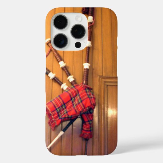 Schottland Bagpipe Tartan Kariertes Musikinstrumen Case-Mate iPhone Hülle (Rückseite)