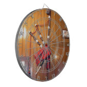 Schottland Bagpipe Tartan Kariertes Musikinstrumen Dartscheibe (Vorderseite Links)