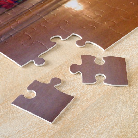 Schottland Bagpipe Tartan Kariertes Musikinstrumen Puzzle (Seite)