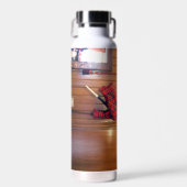 Schottland Bagpipe Tartan Kariertes Musikinstrumen Trinkflasche (Vorne)