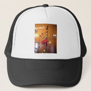 Schottland Bagpipe Tartan Kariertes Musikinstrumen Truckerkappe