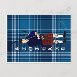 Schottland Bagpiper Postkarte