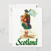 Schottland Bagpiper Postkarte (Vorne/Hinten)