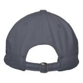 Schottland Blau mit King Custom Black Text Bestickte Baseballkappe (Rückseite)