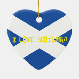 Schottland Blaue Flagge Valentine Ornament