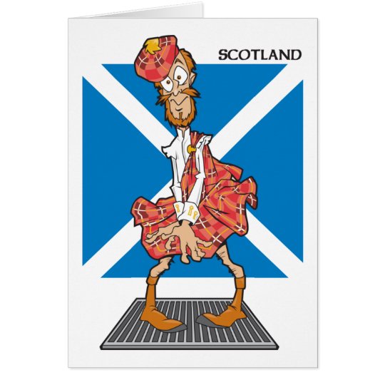 Schottland-Cartoon Karte