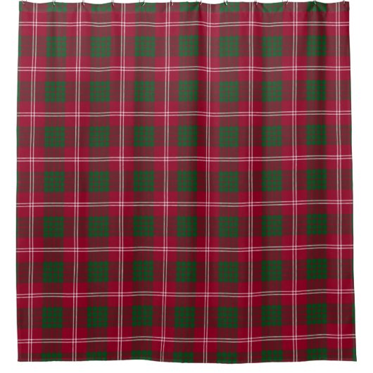 Schottland Crawford karierter Tartan Duschvorhang (Vorderseite)