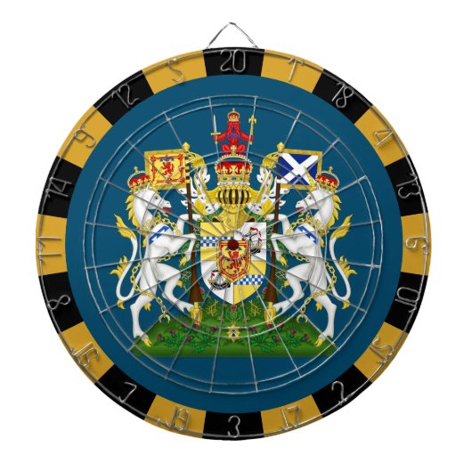 Schottland Dartboard & Flag Darts / Spielbrett Dartscheibe (vorne)