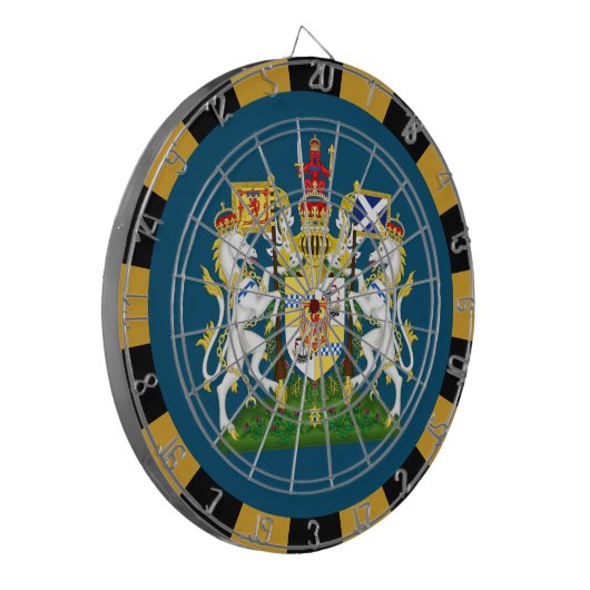 Schottland Dartboard & Flag Darts / Spielbrett Dartscheibe (Vorderseite Links)