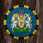 Schottland Dartboard & Flag Darts / Spielbrett Dartscheibe