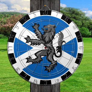 Schottland Dartboard & Rampant, Flag Darts / Spiel Dartscheibe