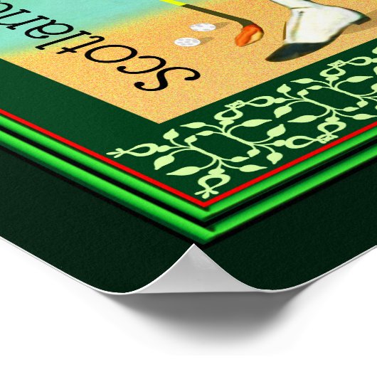 Schottland, der Geburtsort des Golfs Poster (Ecke)