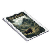 Schottland-Design: Hochland-Kuh, Burg und Landscha Notizblock (Rechte Seite)