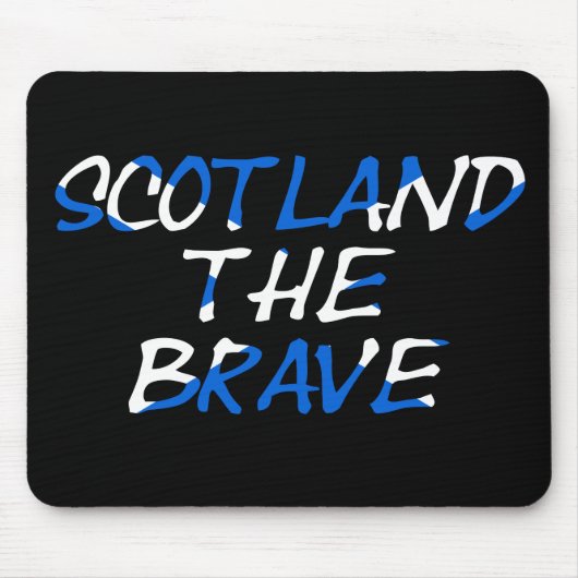 Schottland Die Brave auf der Flagge Schottlands Mousepad (Vorne)