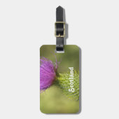 Schottland-Distel Gepäckanhänger (Vorderseite vertikal)