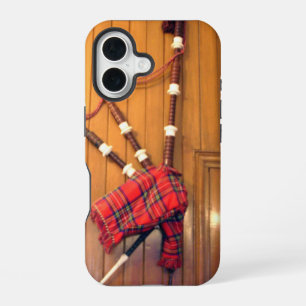 Schottland Dudelsack Tartan Karo Musikinstrument iPhone 16 Hülle