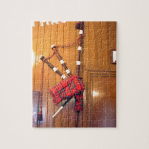 Schottland Dudelsack Tartan Karo Musikinstrument Puzzle