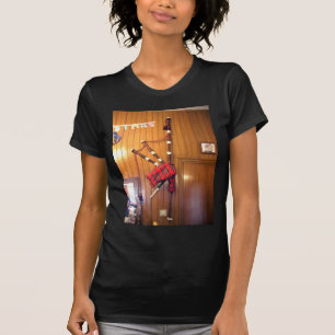 Schottland Dudelsack Tartan Karo Musikinstrument T-Shirt