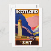 Schottland durch S.M.T. Jahrgangsreise Postkarte (Vorne/Hinten)