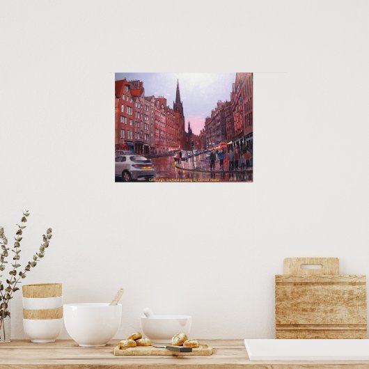 Schottland, Edinburgh Poster (Küche)