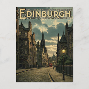 Schottland Edinburgh Reise Postkarte