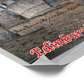 Schottland - Edinburgh - Schloss - Poster (Ecke)