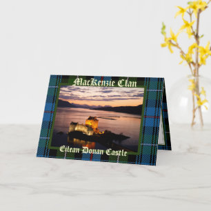 Schottland Eilean Donan Castle - MacKenzie Clan Ka Karte