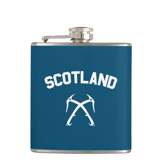 Schottland Eisklettern Flachmann (Vorderseite)