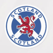 Schottland Etiketten (Design 1)