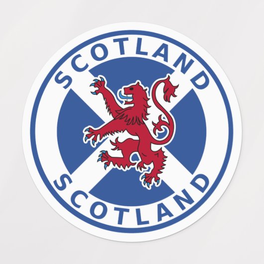 Schottland Etiketten (Design 1)