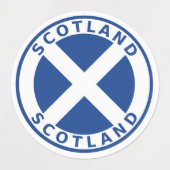 Schottland Etiketten (Design 2)