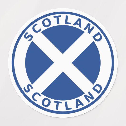 Schottland Etiketten (Design 2)