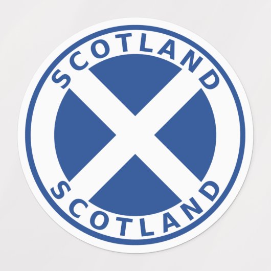 Schottland Etiketten (Design 1)