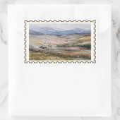 Schottland Falsche Briefmarke Rechteckiger Aufkleber (Tasche)