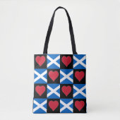 Schottland Flag Herz Pattern Patriotic Scott Tasche (Vorderseite)