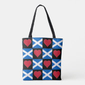 Schottland Flag Herz Pattern Patriotic Scott Tasche (Rückseite)