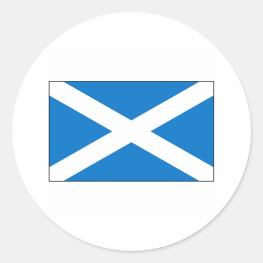 Schottland FLAG International Runder Aufkleber (Vorderseite)