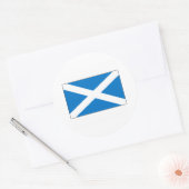 Schottland FLAG International Runder Aufkleber (Umschlag)