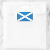 Schottland FLAG International Runder Aufkleber (Tasche)