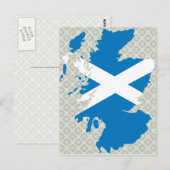 Schottland Flag Karte Vollgröße (Vorne/Hinten)