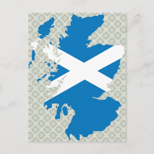 Schottland Flag Karte Vollgröße (Vorderseite)