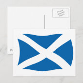 Schottland Flag Postcard Postkarte (Vorne/Hinten)