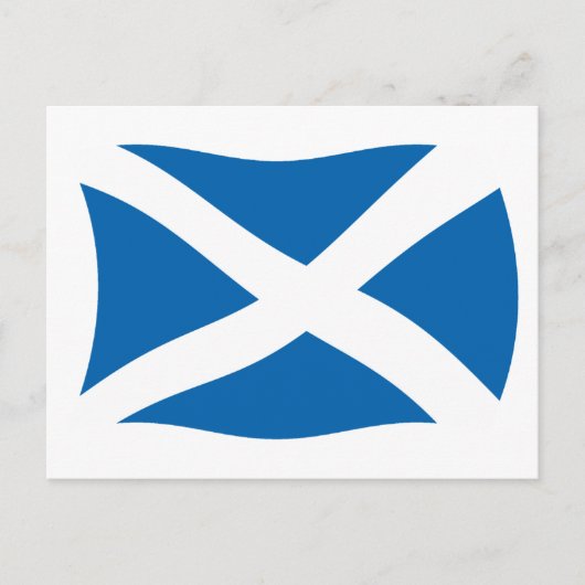 Schottland Flag Postcard Postkarte (Vorderseite)