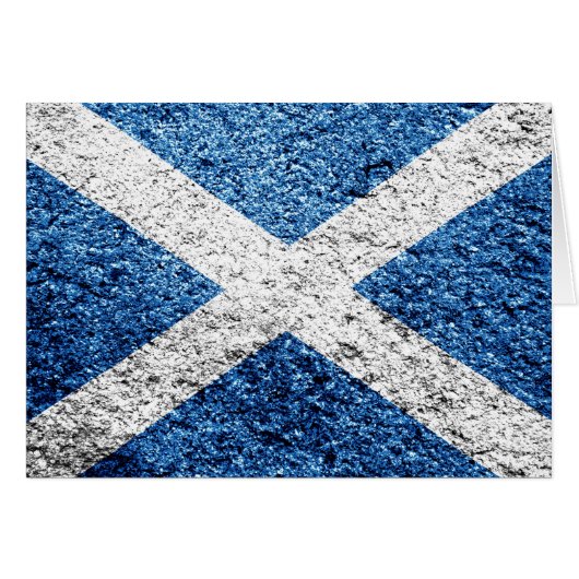 Schottland-Flagge abgenutzt (Vorderseite (Horizontal))