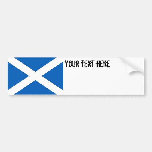 Schottland-Flagge Autoaufkleber (Vorne)