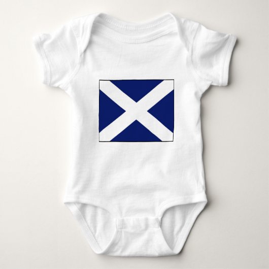 SCHOTTLAND-FLAGGE BABY STRAMPLER (Vorderseite)