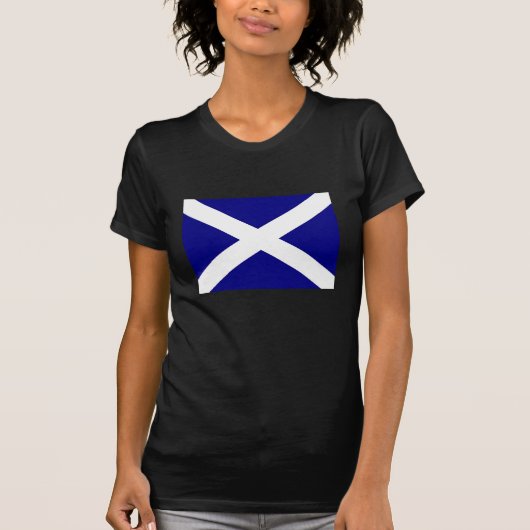 Schottland-Flagge dunkle T T-Shirt (Vorderseite)